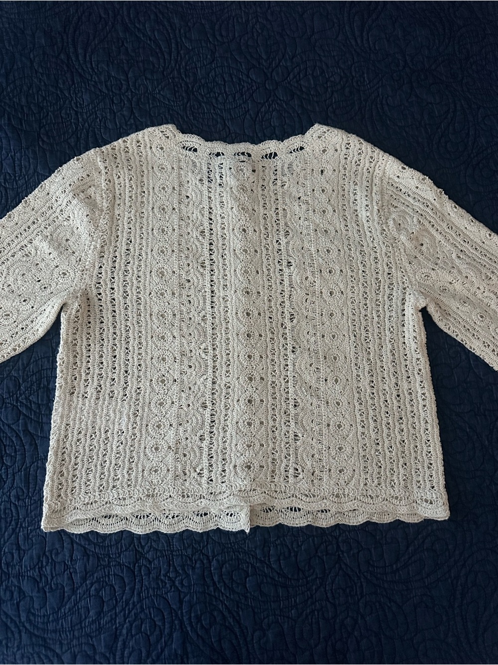 NWT! Madewell Open-Knit Lace Cardigan - Retail $168 - Picture 7 of 11